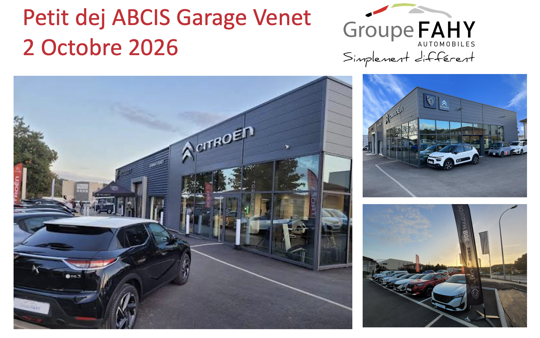 2 Octobre 2026 – Petit Dej Garage Venet- Brignais