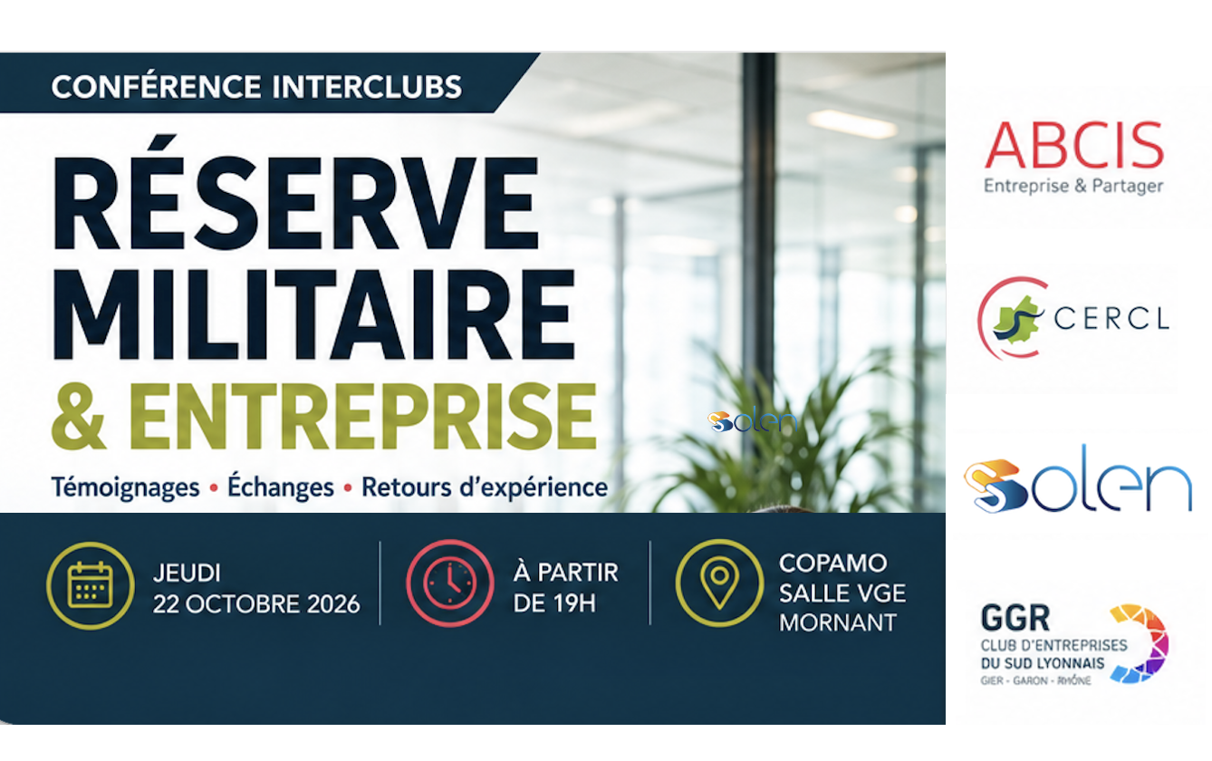 22 octobre 2029 – Conférence réserve militaire et entreprise